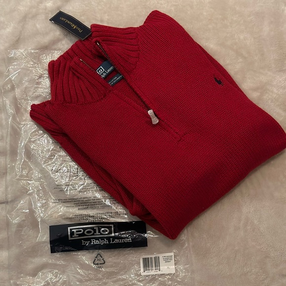 Polo by Ralph Lauren Classic Tudor Red Jersey - Picture 7 of 7
